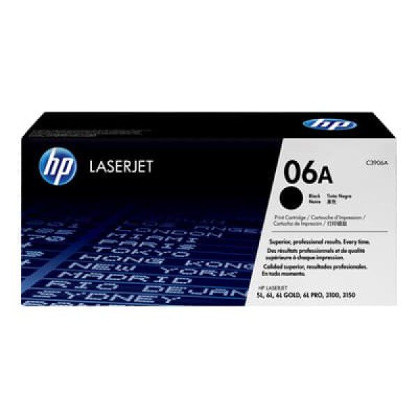 Original HP 06A Standard Yield Black Toner Cartridge Twin Pack