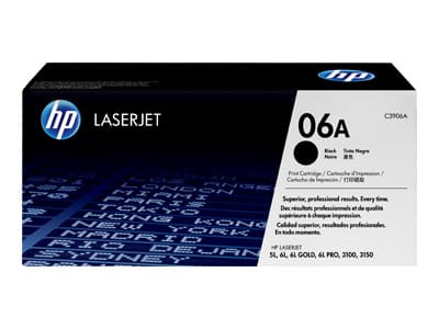 Original HP 06A Standard Yield Black Toner Cartridge Twin Pack
