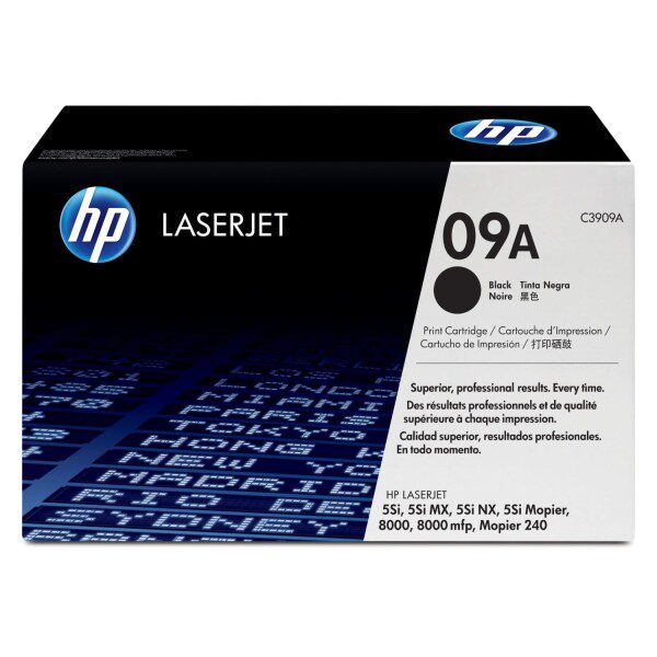 Original HP 09A Standard Yield Black Toner Cartridge Twin Pack