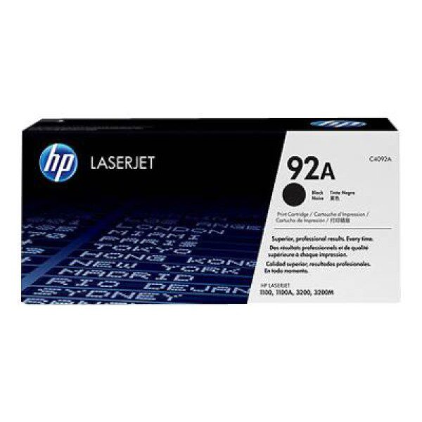 Original HP 92A Standard Yield Black Toner Cartridge