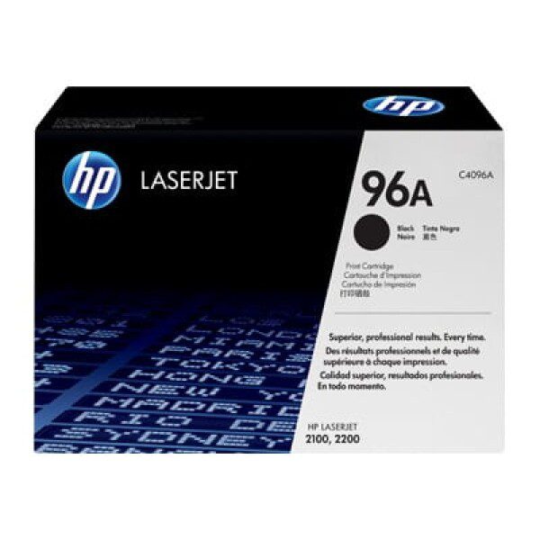 Original HP 96A Standard Yield Black Toner Cartridge Twin Pack