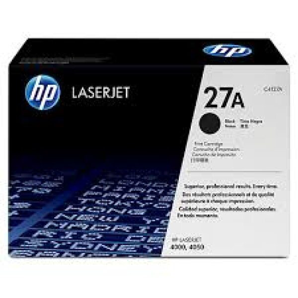 Original HP 27A Standard Yield Black Toner Cartridge Twin Pack