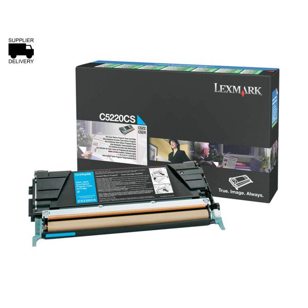 Original Lexmark C5220CS Standard Yield Cyan Toner Cartridge