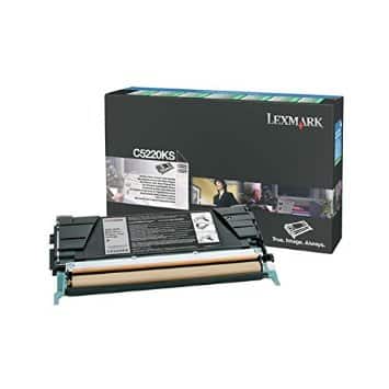 Original Lexmark C5220KS Standard Yield Black Toner Cartridge