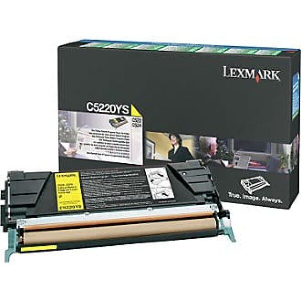 Original Lexmark C5220YS Standard Yield Yellow Toner Cartridge