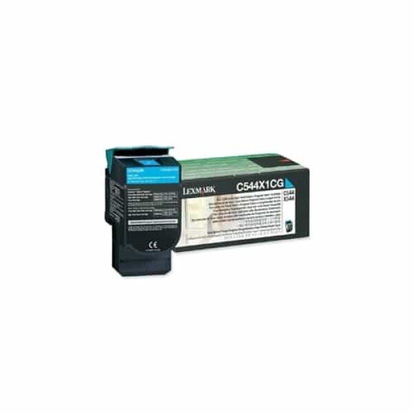 Original Lexmark C544X1CG High Yield Cyan Toner Cartridge