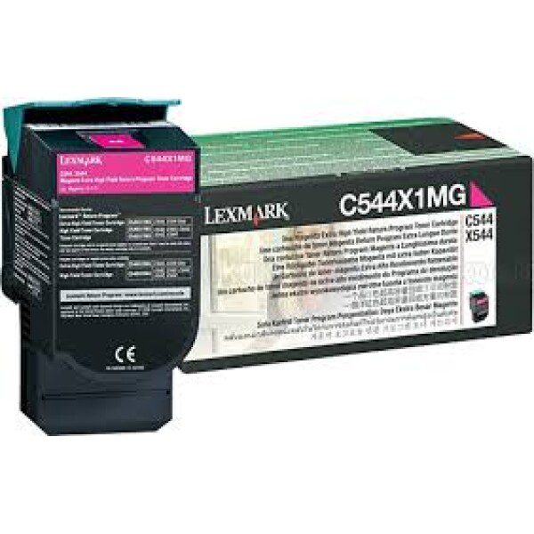 Original Lexmark C544X1MG High Yield Magenta Toner Cartridge