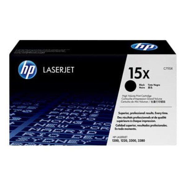 Original HP 15X High Yield Black Toner Cartridge Twin Pack