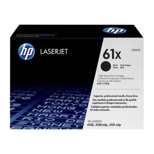 Original HP 61X High Yield Black Toner Cartridge Twin Pack
