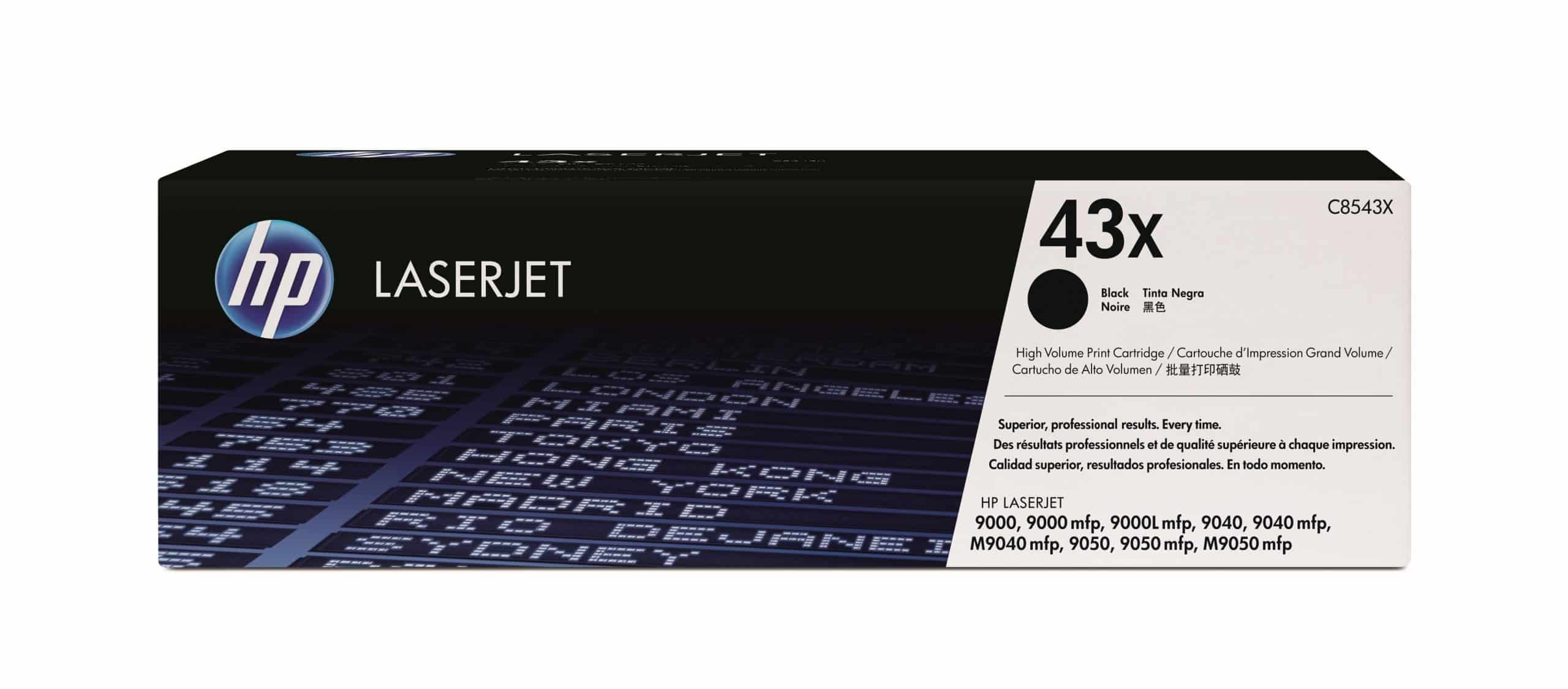Original HP 43X High Yield Black Toner Cartridge Twin Pack