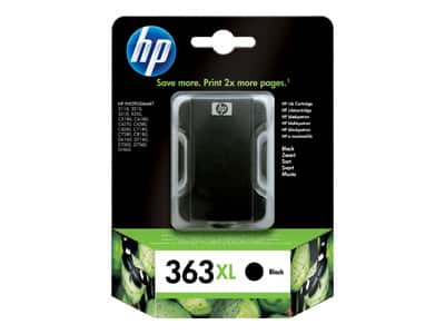 Original HP 363XL High Yield Black Ink Cartridge Twin Pack