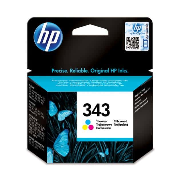 Original HP 343 High Yield Tri-Colour Ink Cartridge