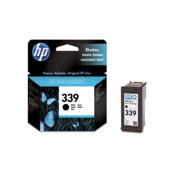 Original HP 339 High Yield Black Ink Cartridge Twin Pack