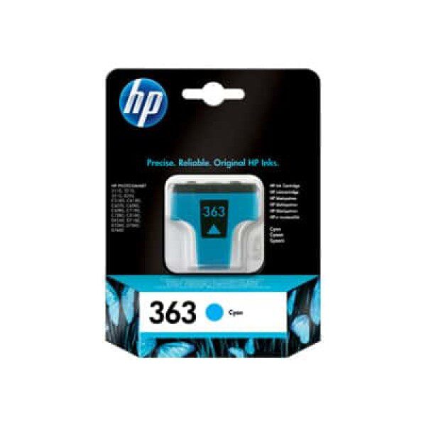 Original HP 363 Standard Yield Cyan Ink Cartridge