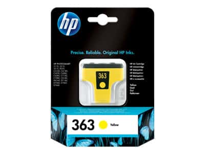 Original HP 363 Standard Yield Yellow Ink Cartridge