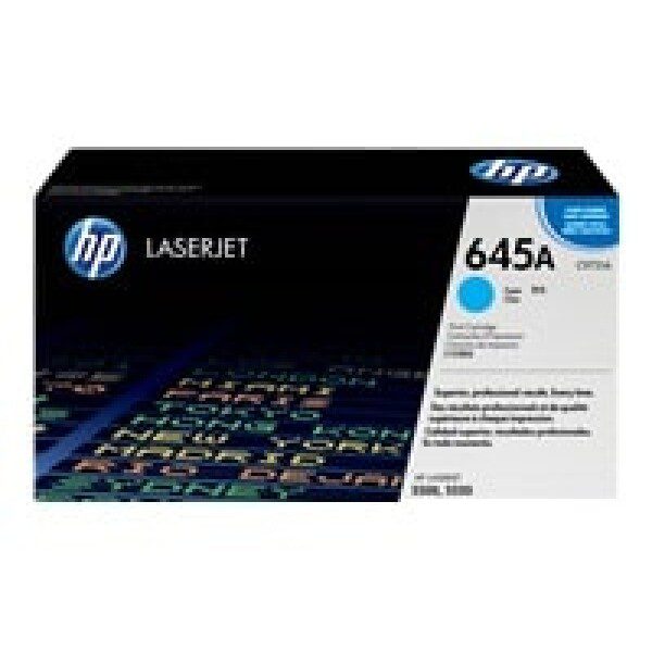 Original HP 645A Standard Yield Cyan Toner Cartridge