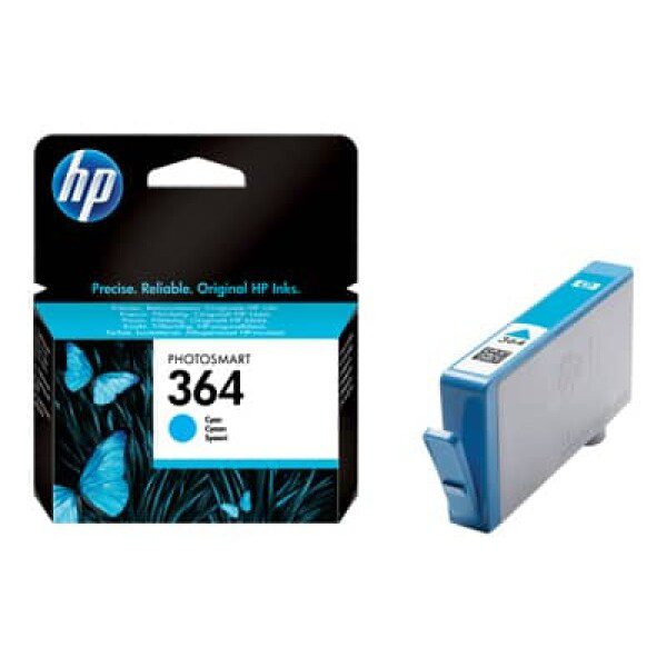 Original HP 364 Standard Yield Cyan Ink Cartridge