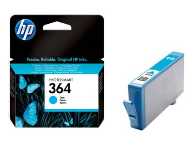 Original HP 364 Standard Yield Cyan Ink Cartridge
