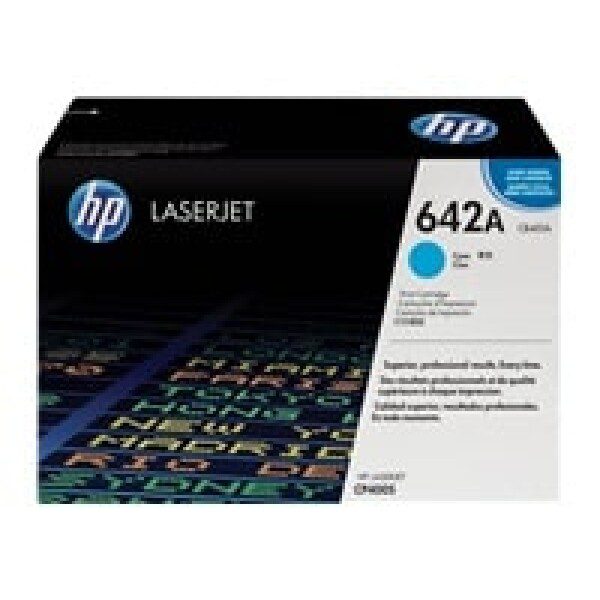 Original HP 642A Standard Yield Cyan Toner Cartridge