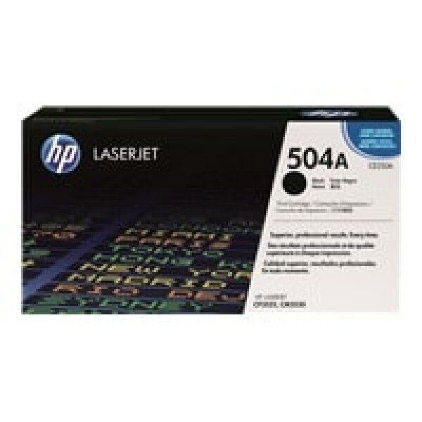 Original HP 504A Standard Yield Black Toner Cartridge