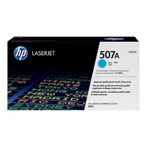 Original HP 507A Standard Yield Cyan Toner Cartridge