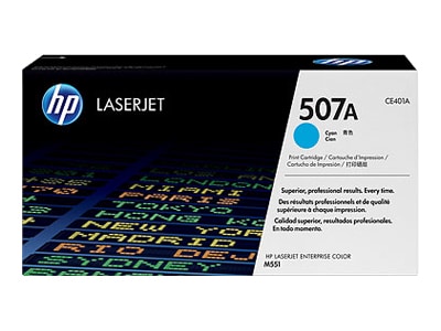 Original HP 507A Standard Yield Cyan Toner Cartridge