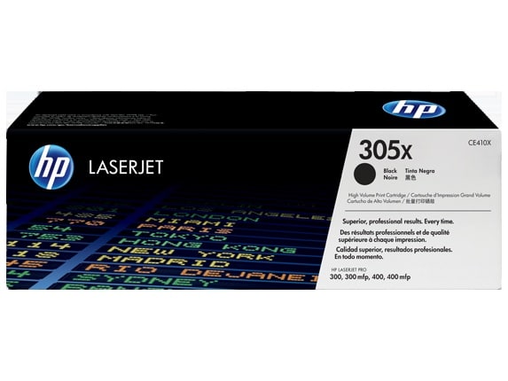 Original HP 305X High Yield Black Toner Cartridge twin pack