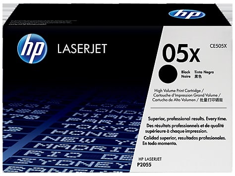 Original HP 05X High Yield Black Toner Cartridge twin pack