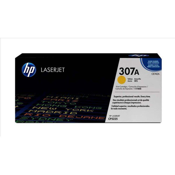Original HP 307A Standard Yield Yellow Toner Cartridge