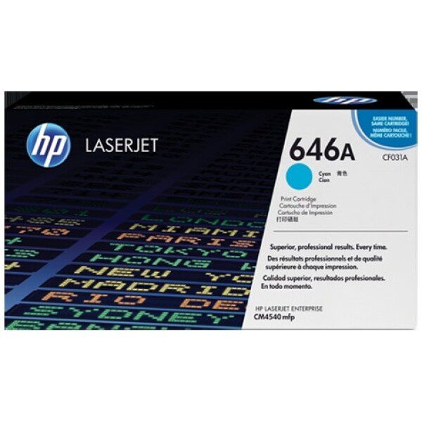 Original HP 646A Standard Yield Cyan Toner Cartridge