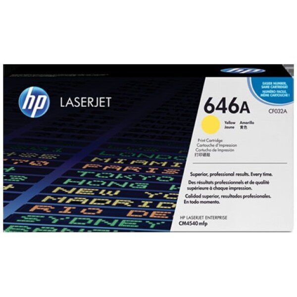 Original HP 646A Standard Yield Yellow Toner Cartridge