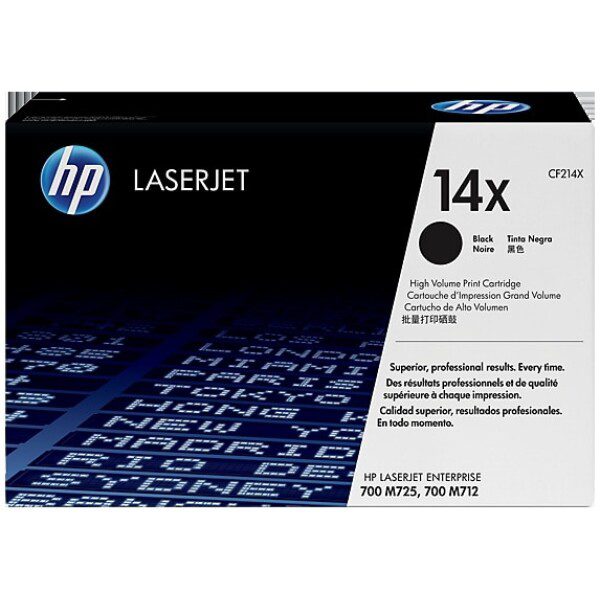 Original HP 14X High Yield Black Toner Cartridge twin pack