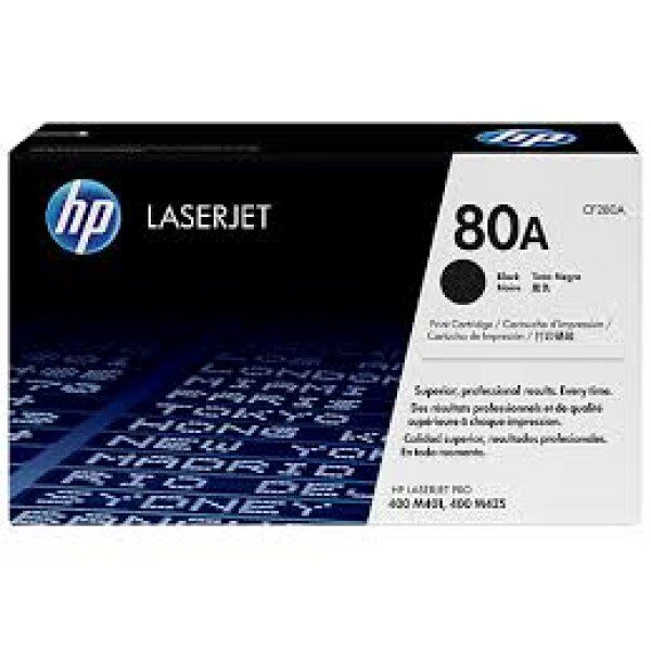 Original HP 80A Standard Yield Black Toner Cartridge