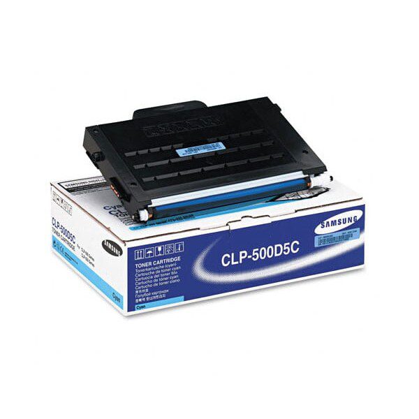Original Samsung CLP-500D5C Standard Yield Cyan Toner Cartridge