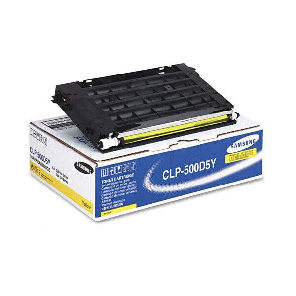 Original Samsung CLP-500D5Y Standard Yield Yellow Toner Cartridge