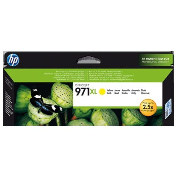 Original HP 971XL High Yield Yellow Ink Cartridge