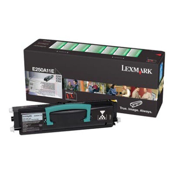 Original Lexmark E250A21E Standard Yield Black Toner Cartridge Twin Pack