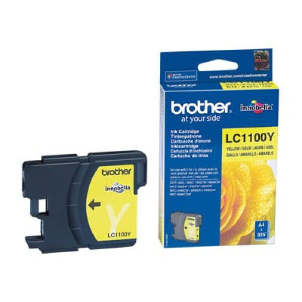 Original Brother LC1100Y Standard Yield Yellow Ink Cartridge