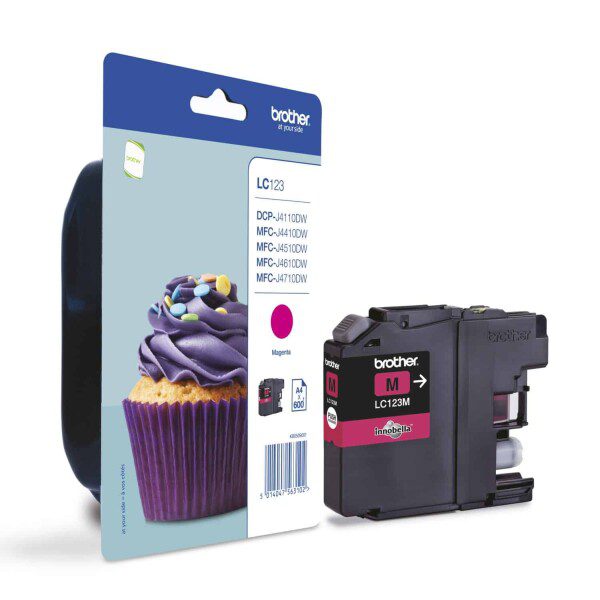 Original Brother LC123M High Yield Magenta Ink Cartridge