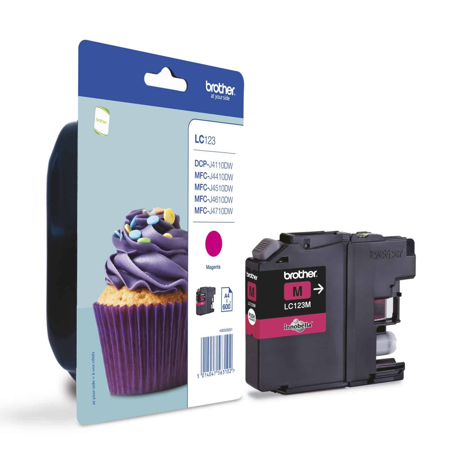 Compatible Brother LC123M High Yield Magenta Ink Cartridge