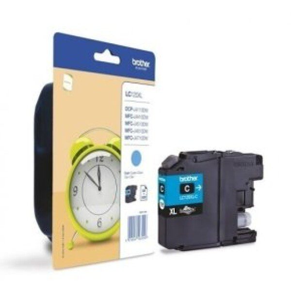 Original Brother LC125XLC High Yield Cyan Ink Cartridge
