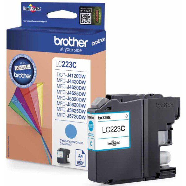 Original Brother LC223C Standard Yield Cyan Ink Cartridge