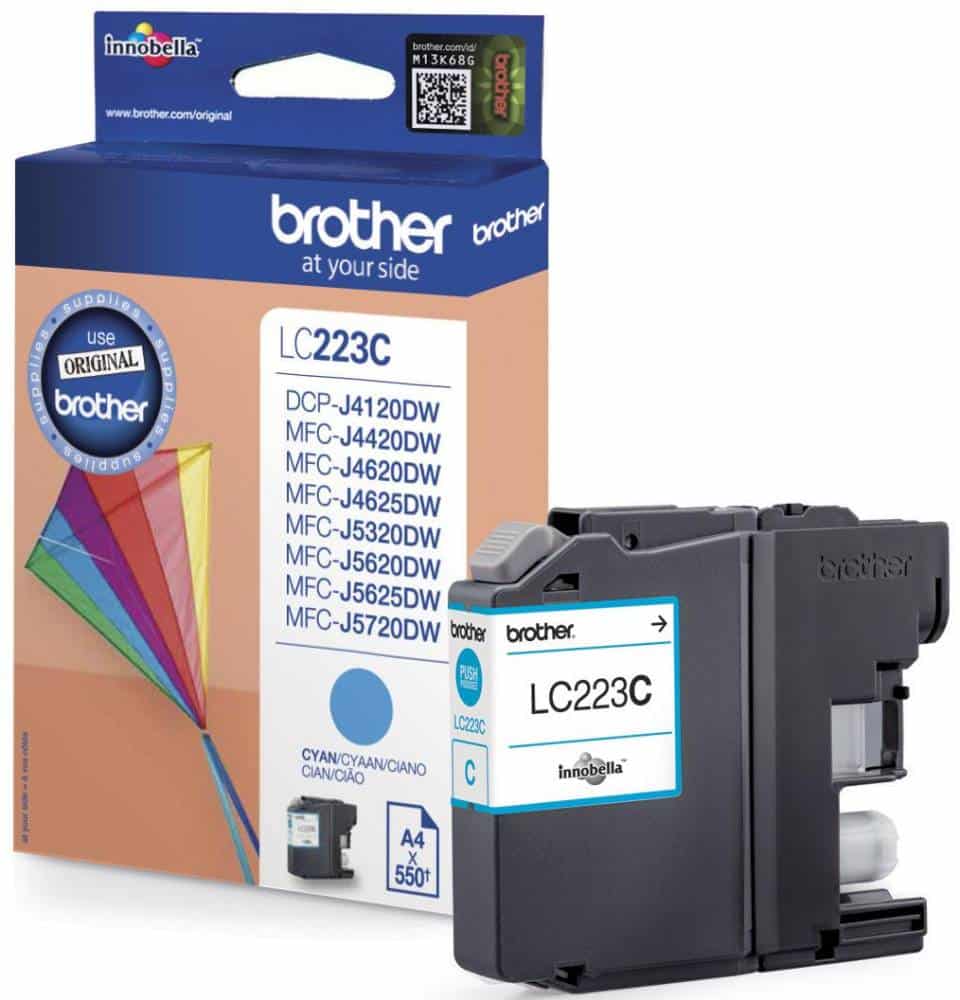 Original Brother LC223C Standard Yield Cyan Ink Cartridge