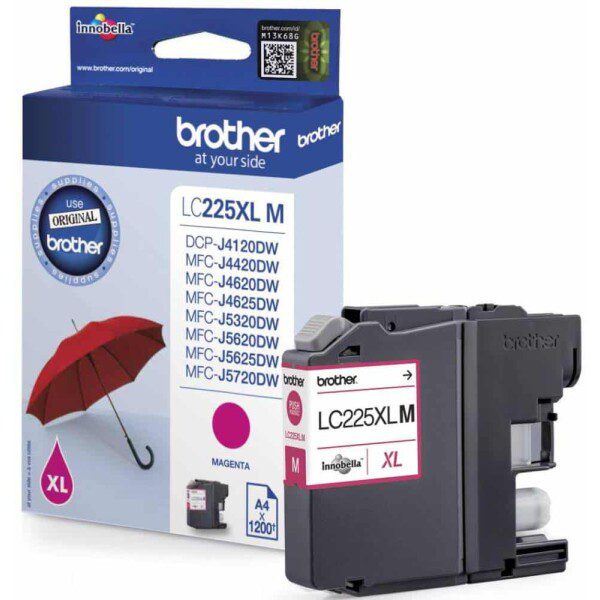 Original Brother LC225XLM High Yield Magenta Ink Cartridge