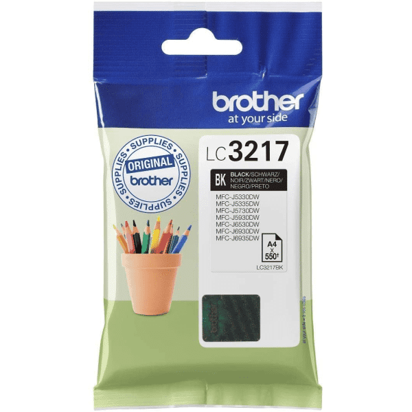 Original Brother LC3217BK Standard Yield Black Ink Cartridge