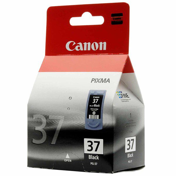 Original Canon PG37 Standard Yield Black Ink Cartridge
