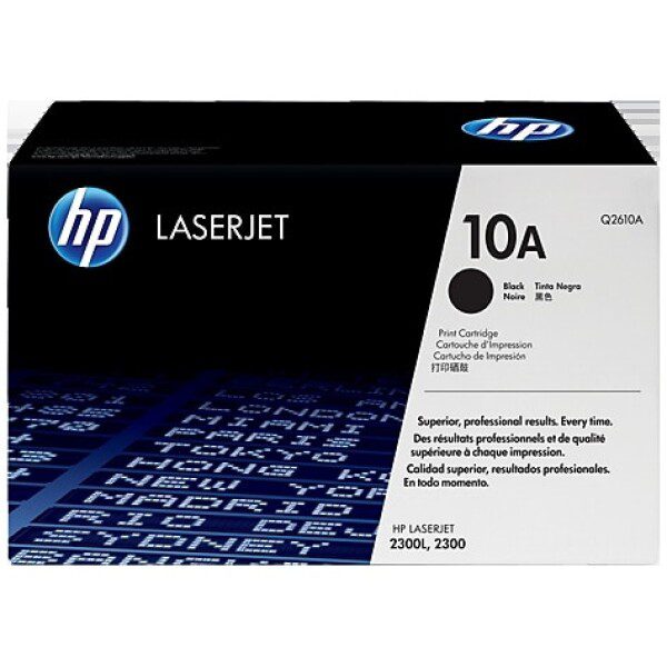 Original HP 10A Standard Yield Black Toner Cartridge twin pack