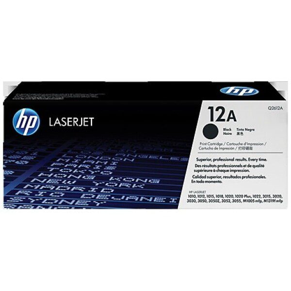 Original HP LaserJet 12A Standard Yield Black Toner Cartridge