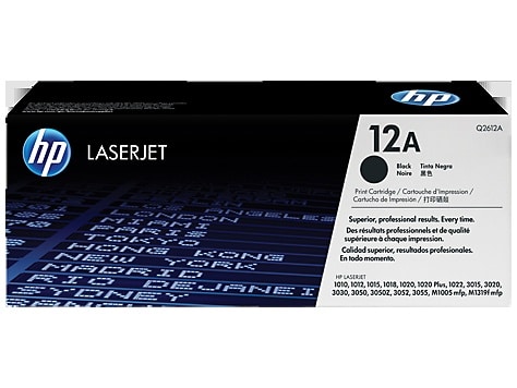 Original HP LaserJet 12A Standard Yield Black Toner Cartridge