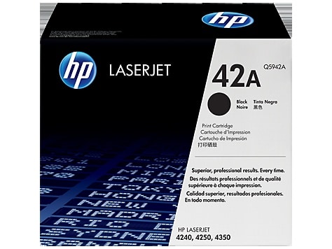 Original HP 42A Standard Yield Black Toner Cartridge Twin pack